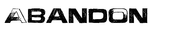 Abandon font