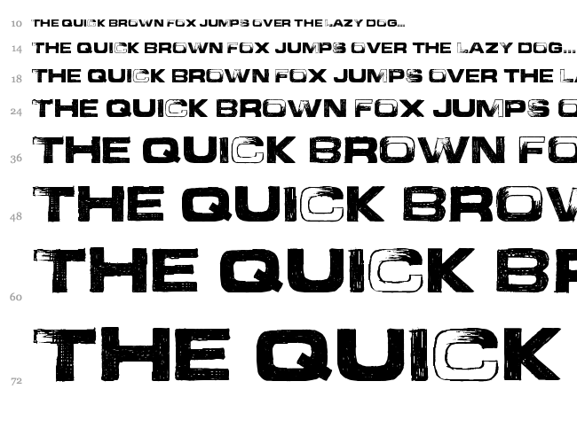Abandon font waterfall