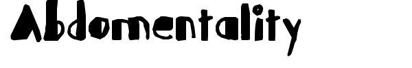 Abdomentality font