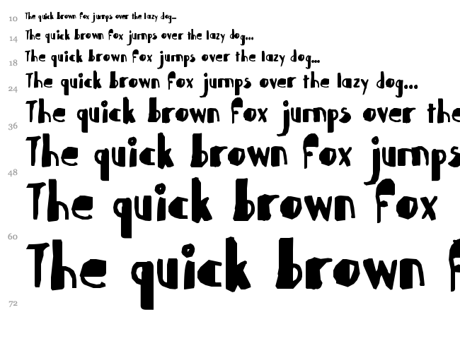 Abdomentality font waterfall