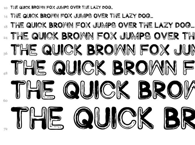 Abduco font waterfall