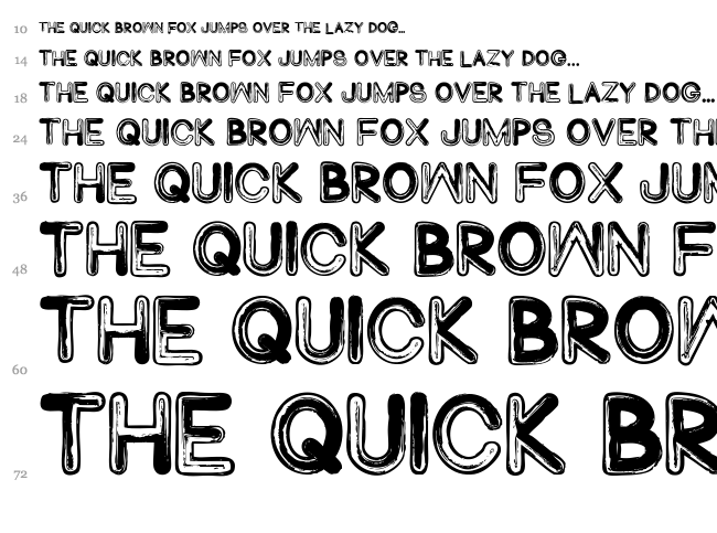 Abduco font waterfall