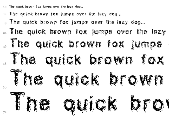 Acid Dreamer font waterfall