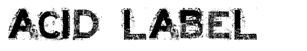 Acid Label font