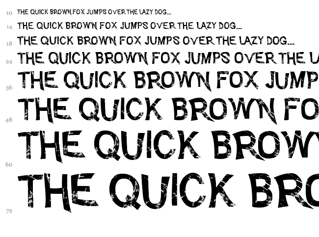 Advent Psychosis font waterfall
