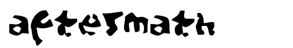 Aftermath font