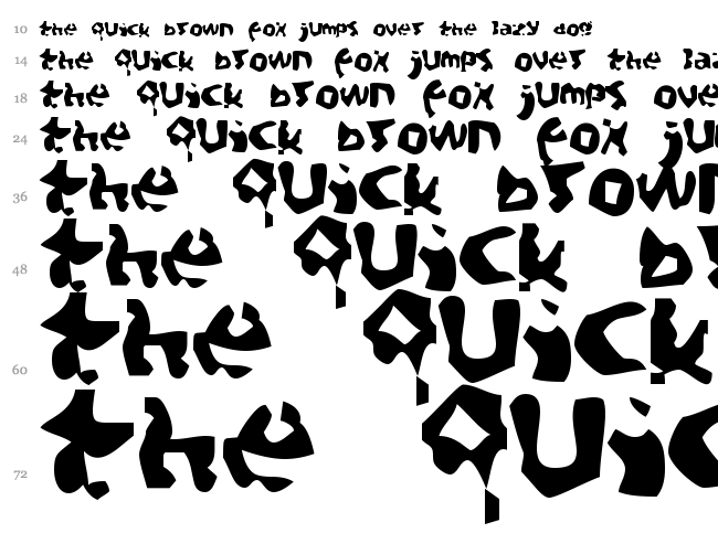Aftermath font waterfall