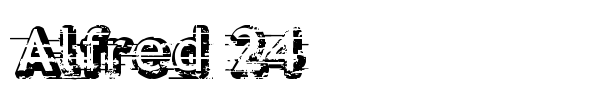 Alfred 24 font