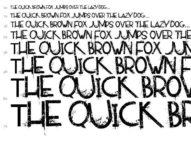 Alpaca 54 font waterfall
