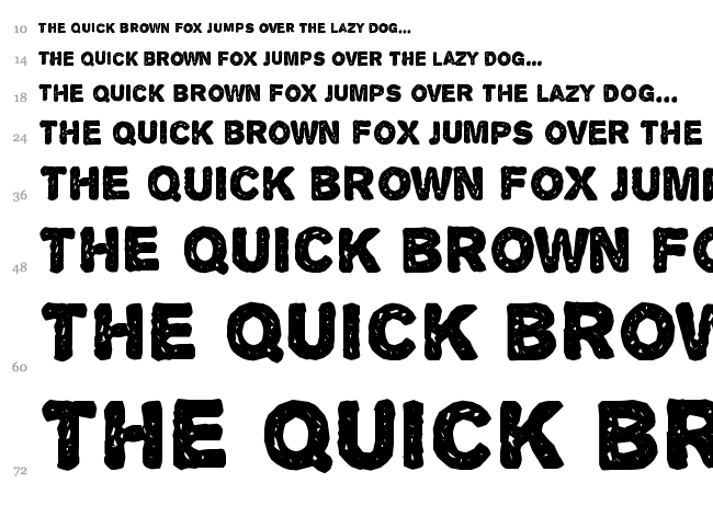 Alpha Echo font waterfall