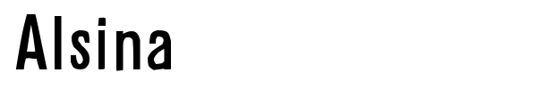 Alsina font
