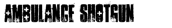 Ambulance Shotgun font