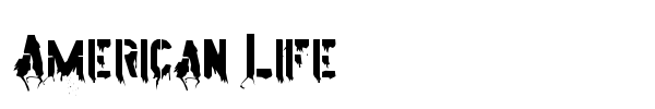 American Life font