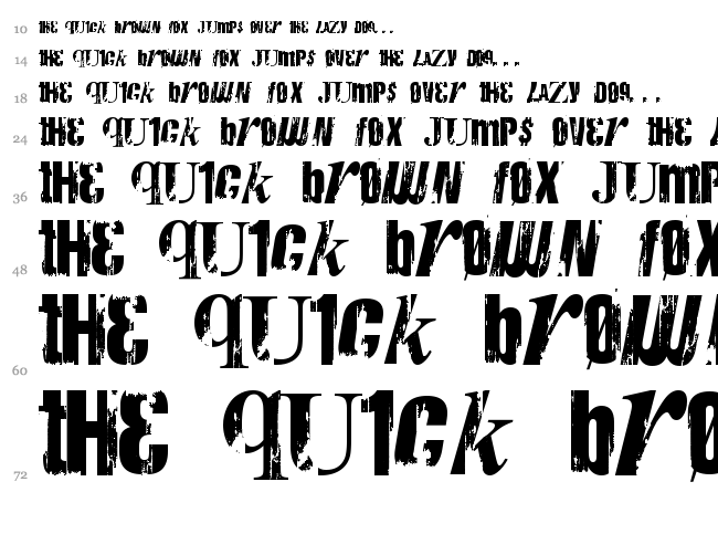 Anarchy font waterfall