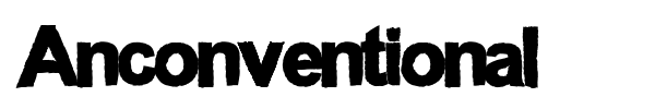 Anconventional font