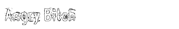 Angry Bitch font