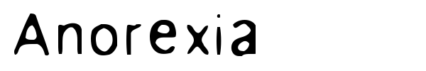 Anorexia font
