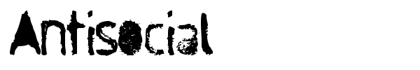 Antisocial font