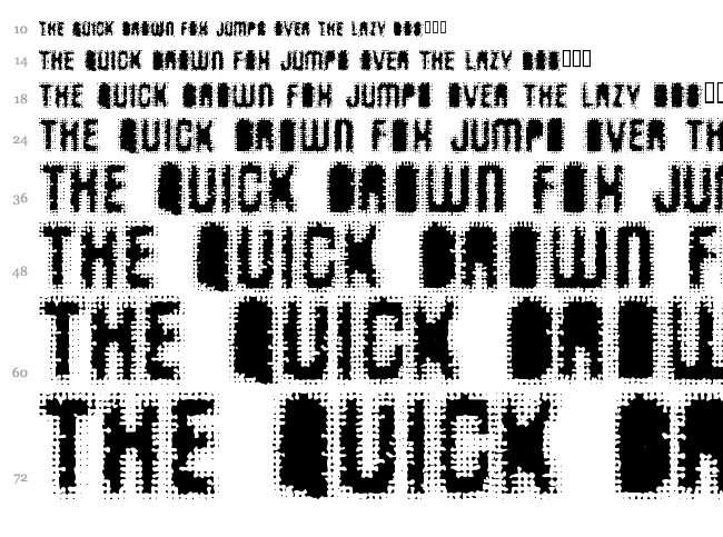 AntKiller font waterfall