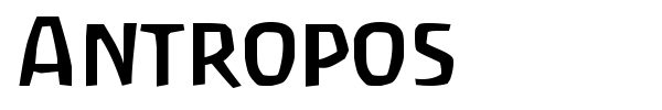 Antropos font