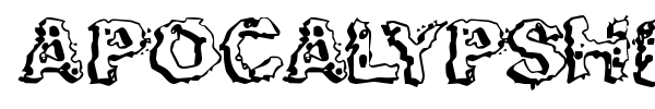Apocalypshit font