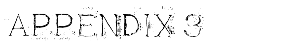 Appendix 3 font