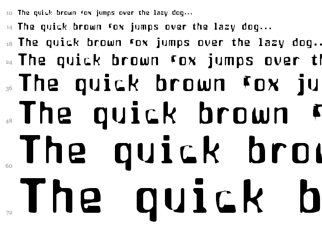Aptango font waterfall