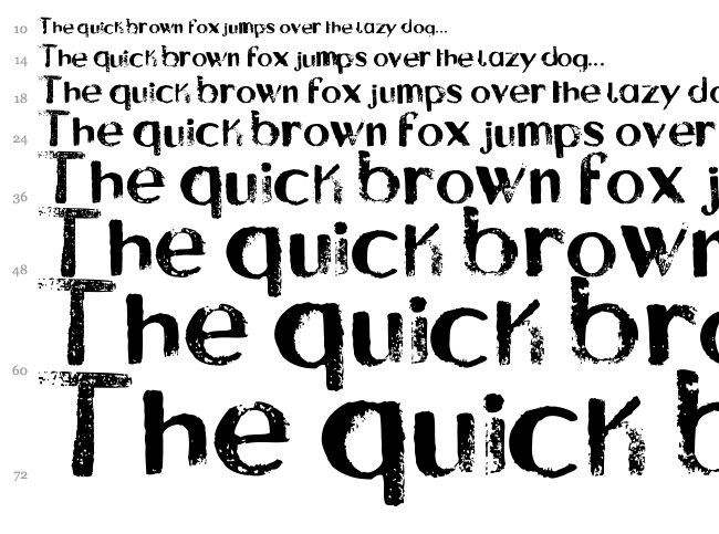 Asylum font waterfall