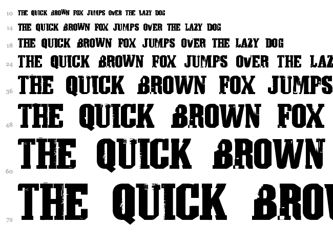 Athletic Town font waterfall