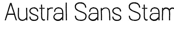 Austral Sans Stamp font