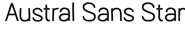 Austral Sans Stamp font preview