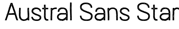 Austral Sans Stamp font preview