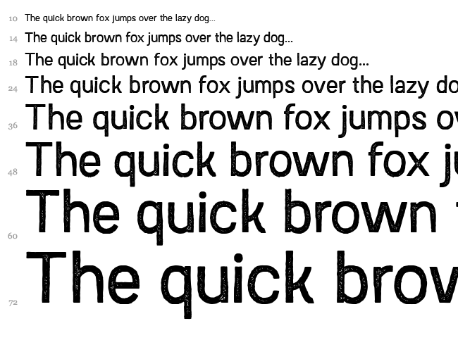Austral Sans Stamp font waterfall