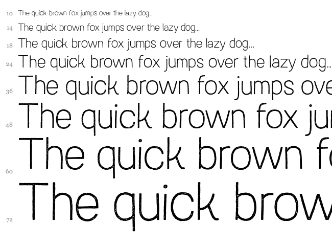 Austral Sans Stamp font waterfall