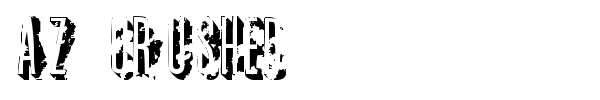AZ Crushed font