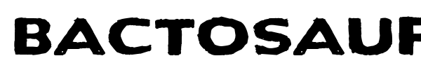 Bactosaurus font