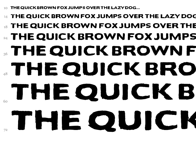 Bactosaurus font waterfall