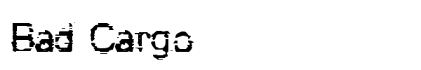 Bad Cargo font