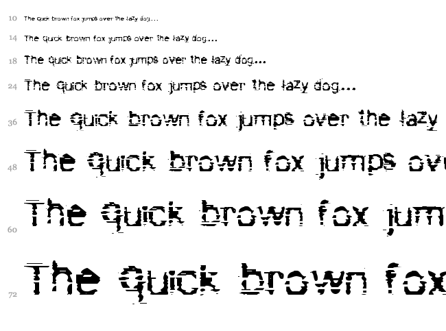 Bad Cargo font waterfall