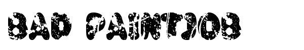 Bad Paintjob font