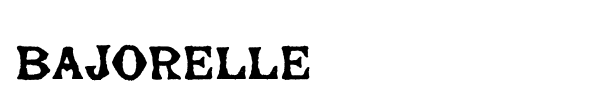 Bajorelle font