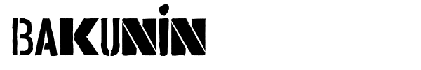 Bakunin font