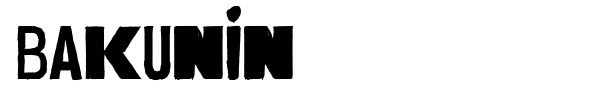 Bakunin font preview