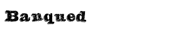Banqued font