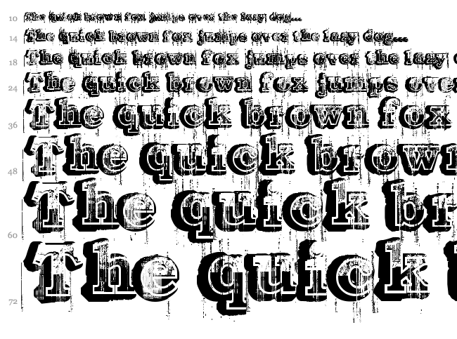 Barber Shop font waterfall