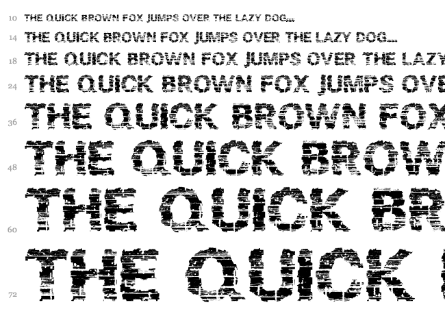 Bark font waterfall