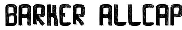 Barker AllCaps font