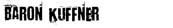 Baron Kuffner font