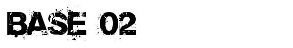 Base 02 font