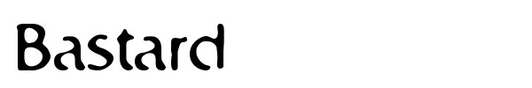 Bastard font